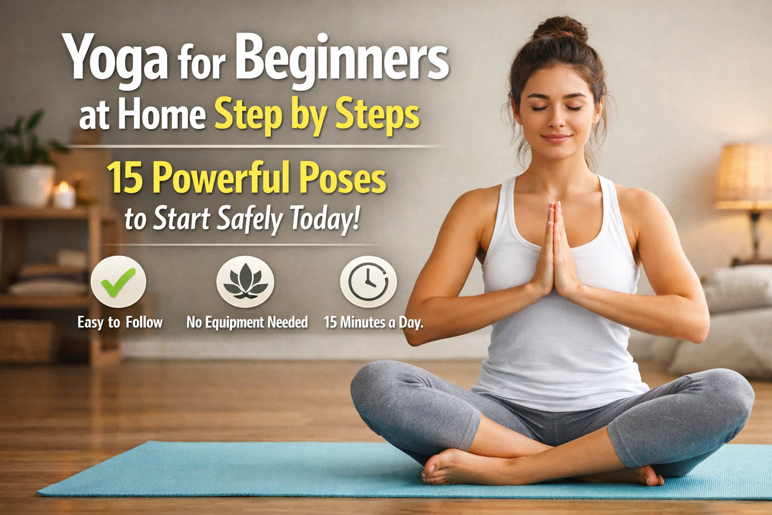 Read more about the article Yoga for Beginners at Home Step by Steps