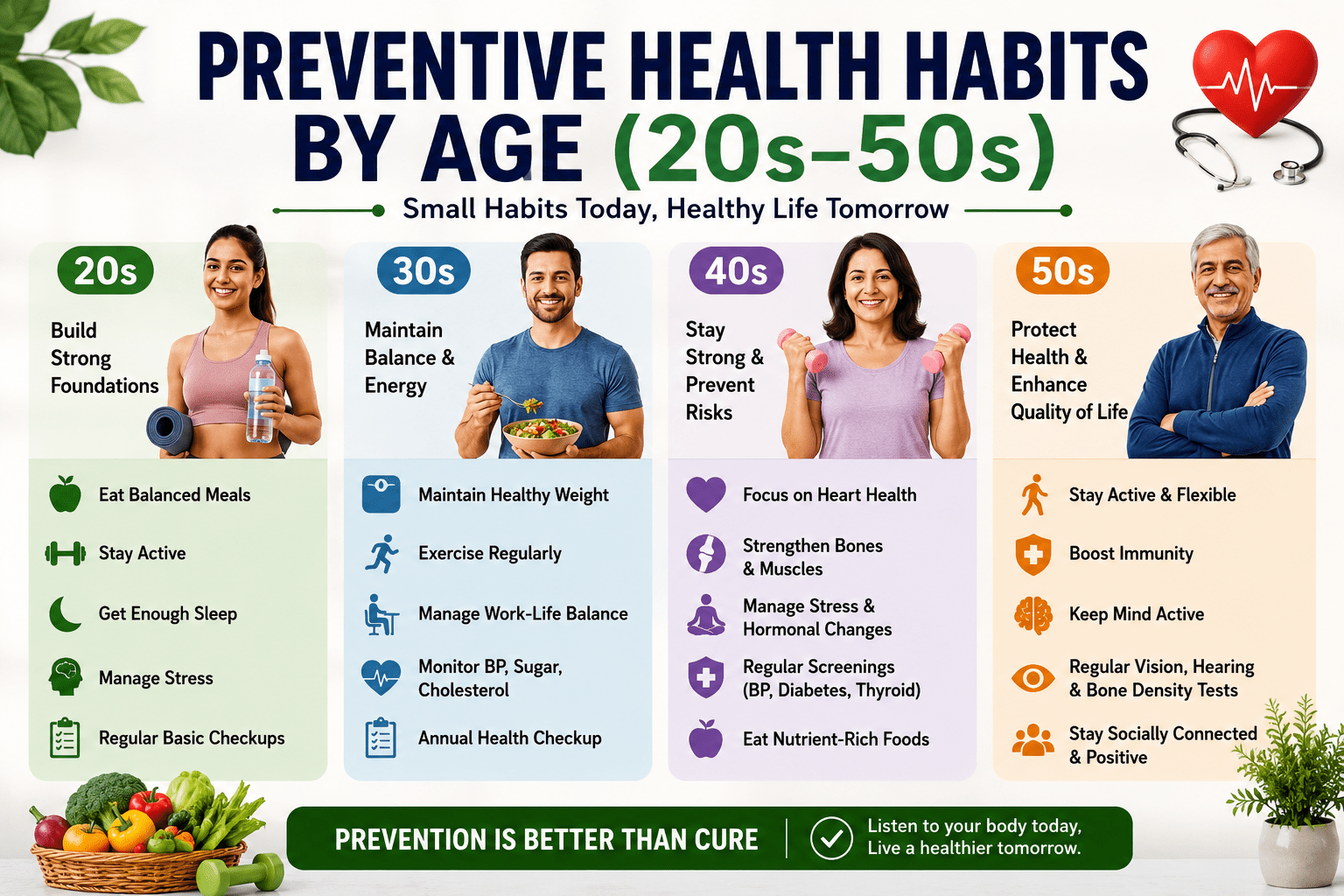 Read more about the article Why Preventive Health Habits by Age Matter More Than You Think