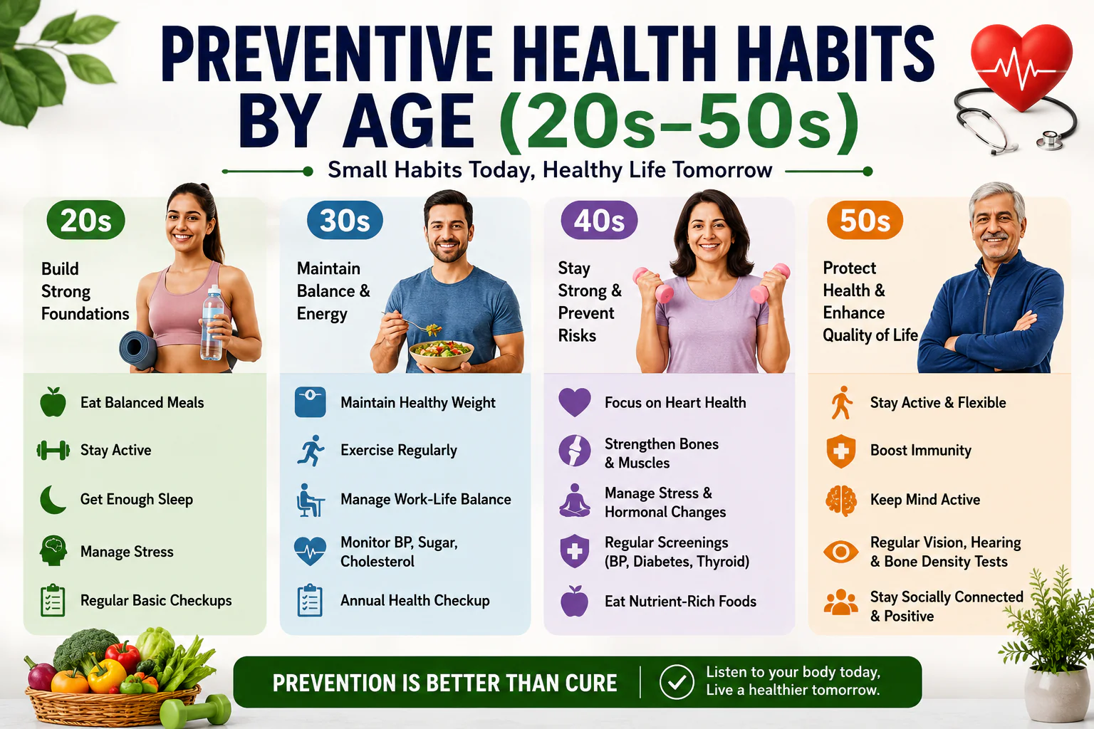 Read more about the article Why Preventive Health Habits by Age Matter More Than You Think